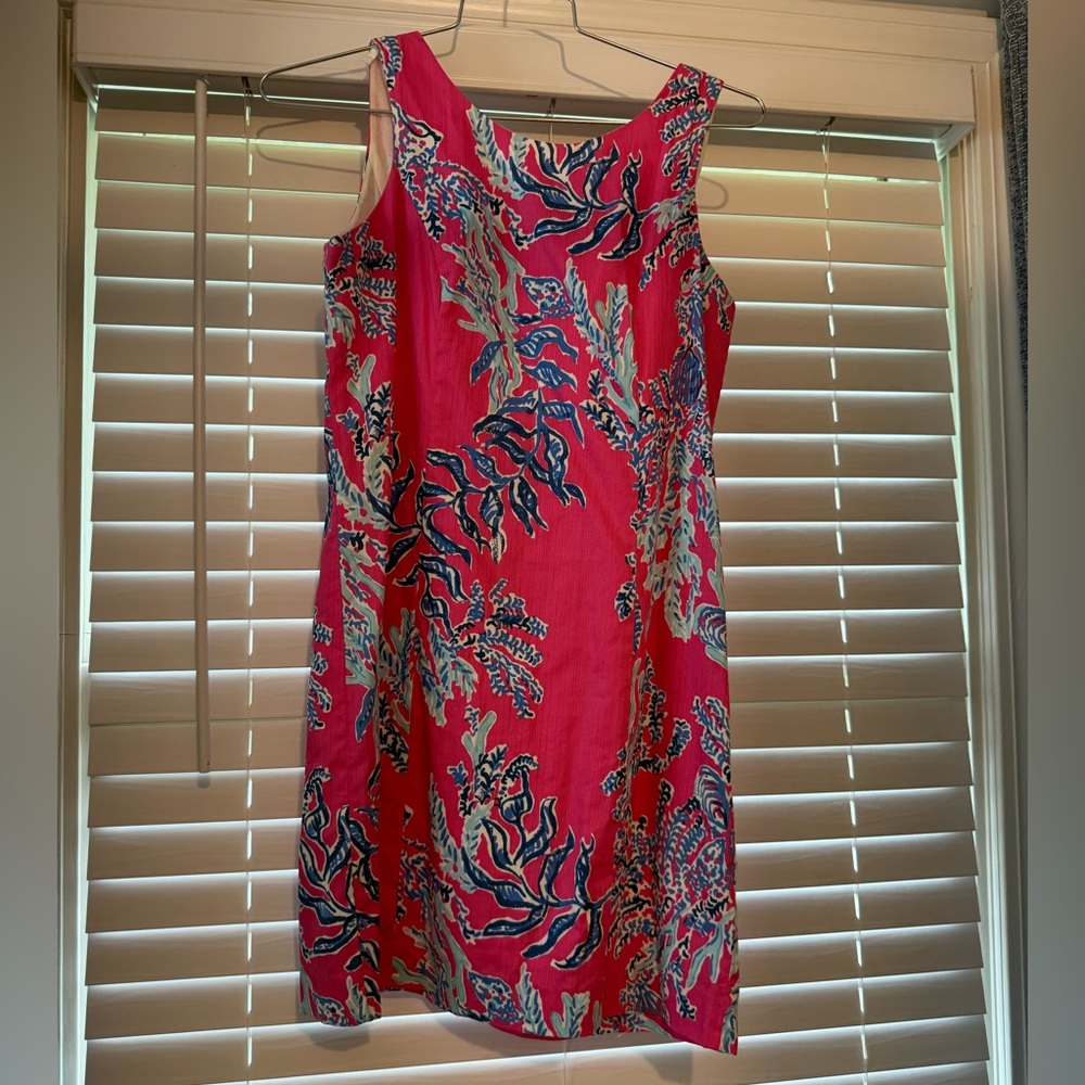 Cathy Shift Sleeveless Dress Capri Pink Samba Print